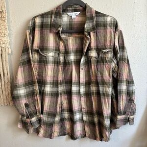 Old navy the boyfriend shirt flannel